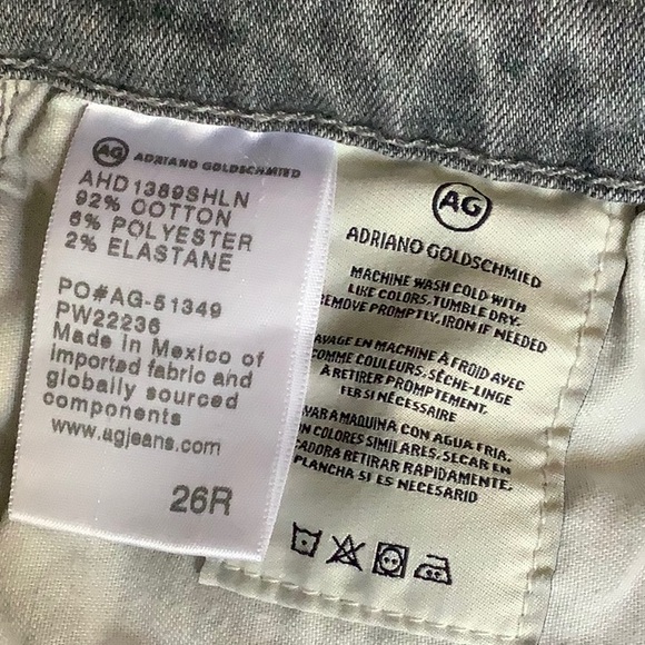AG Adriano Goldschmied The Legging Ankle Skinny Jeans Size 26 - Picture 11 of 13